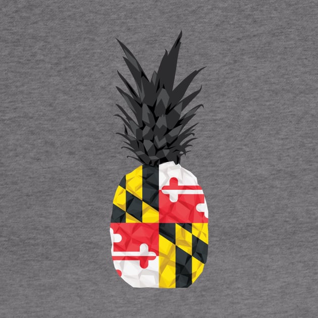 Maryland Flag Pineapple by polliadesign